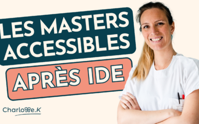 Quelle est la liste des masters accessibles après infirmier ?