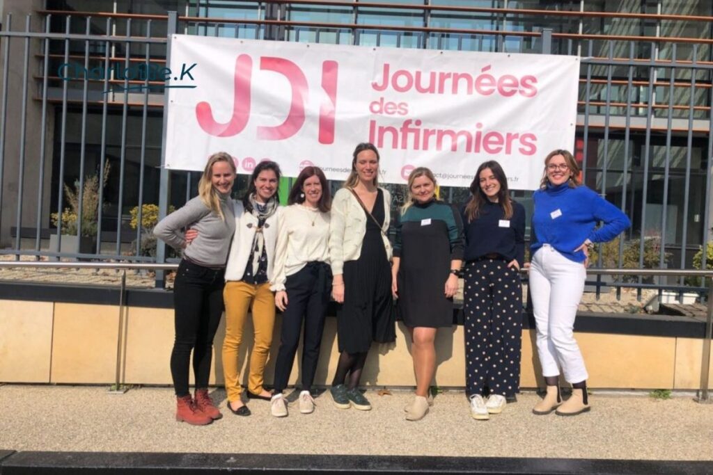 L'équipe des JDI avec Maryana et Alice et l'équipe Charlotte K