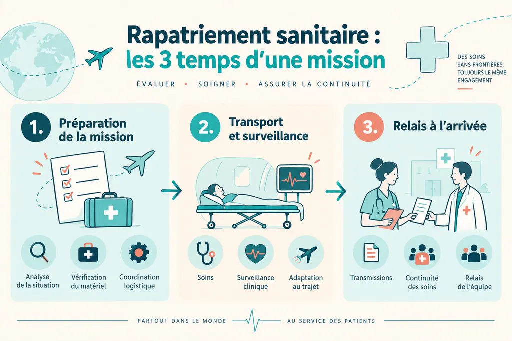 Infirmiere rapatriement sanitaire mission